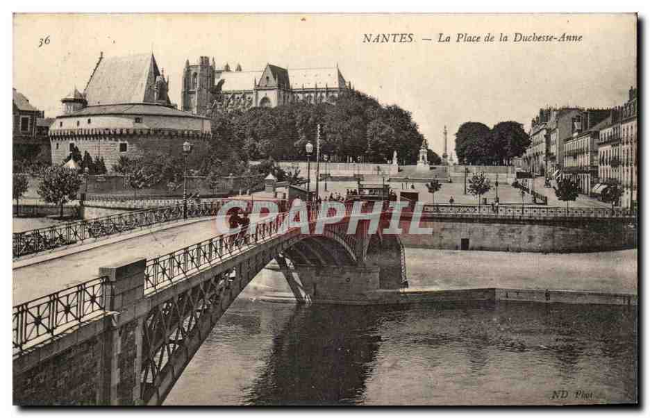 CPA Nantes La Place de la Duchesse Anne 