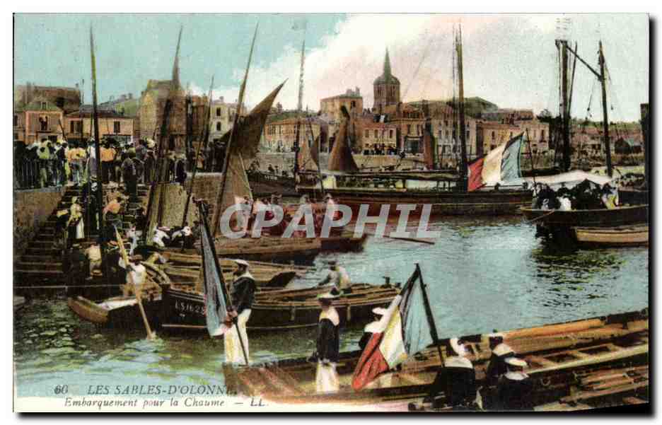 Les Sables-d'Olonne — Embarquement pour la Chaume — LL