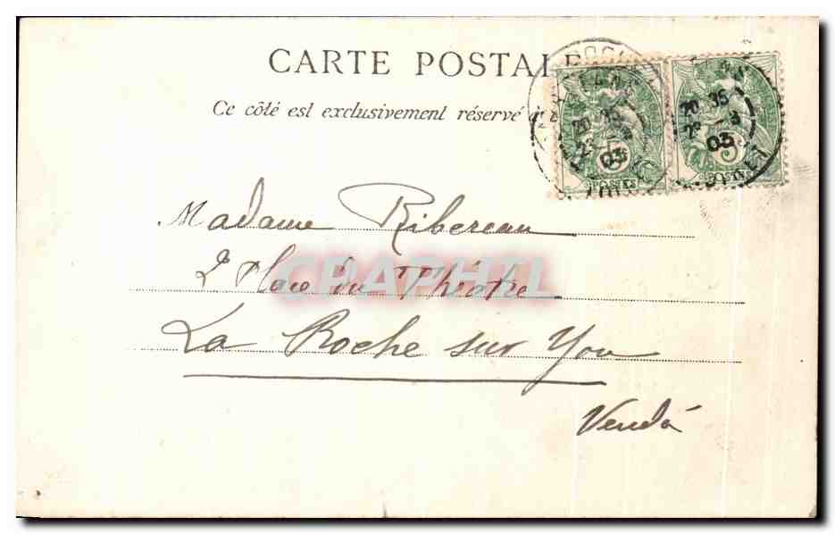 CPA Orleans Le Beffroi — Rückseite