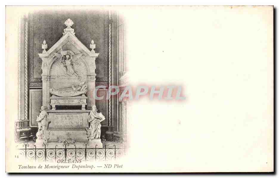 CPA Orleans Tombeau de Monseigneur Dupanloup