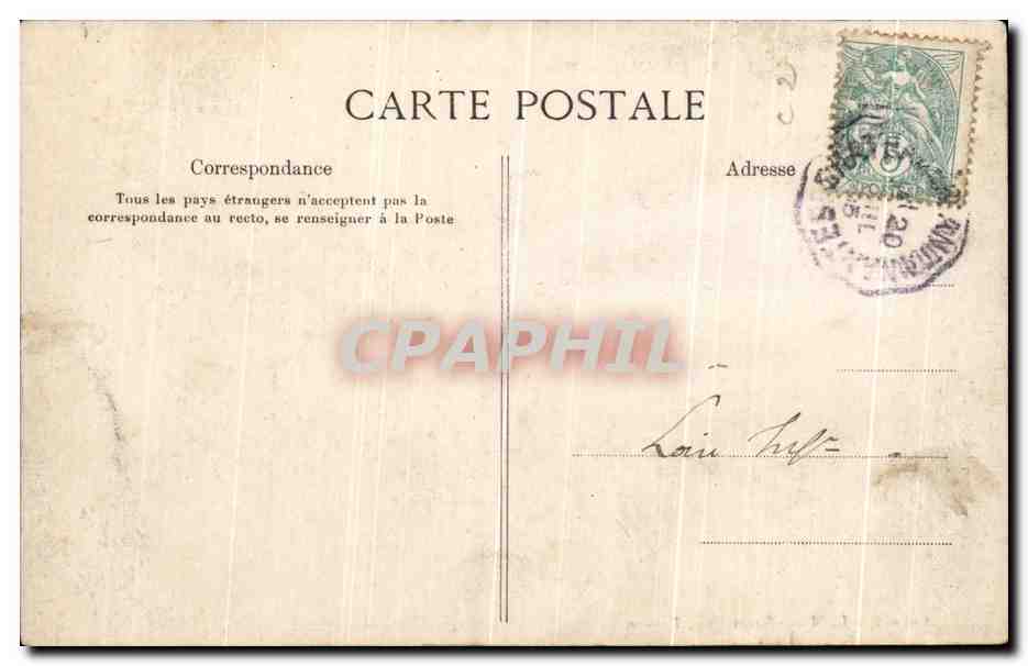 CPA Rennes Vue Generale prise du Thabor — Rückseite
