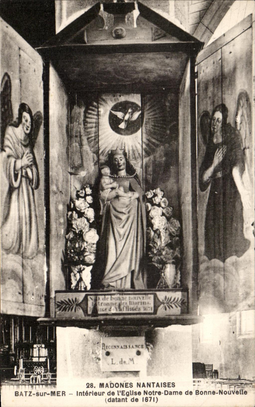 CPA Madones Nantaises Batz Sur Mer Interieur de leglise Notre Dame de Bonne Nouvelle
