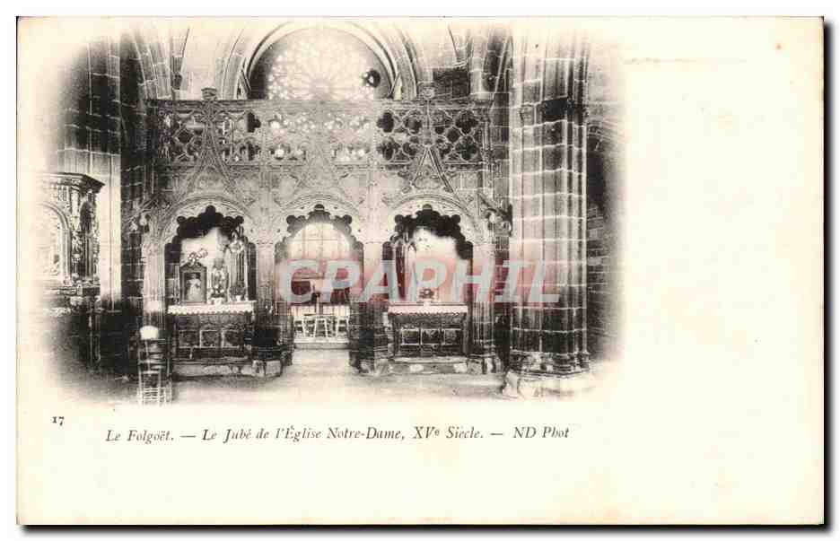CPA Le Folgoet Le jube de l'eglise Notre Dame