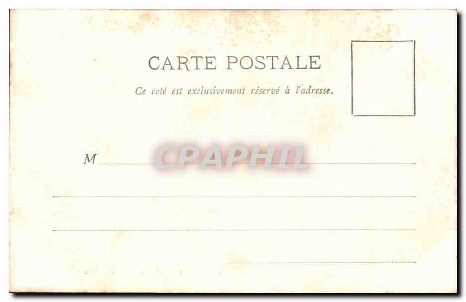 CPA Le Huegoat Le Gouffre — Rückseite