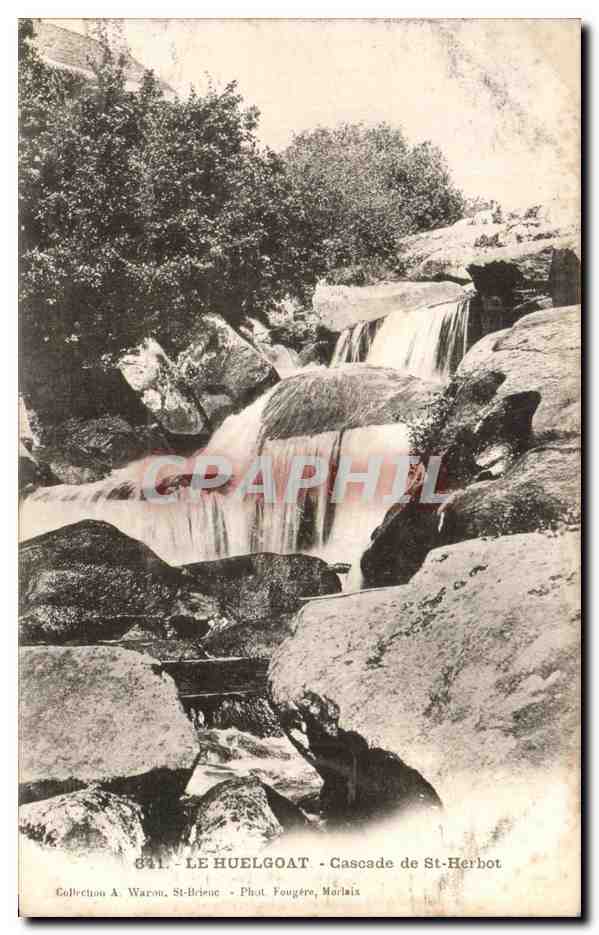 CPA Le Huelgoat Cascade De St Herbot