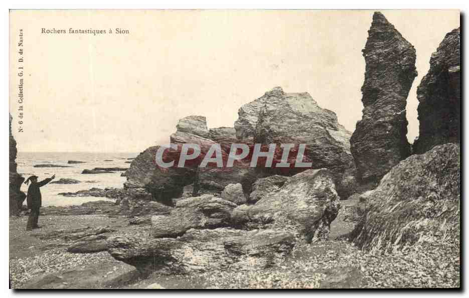 CPA Rochers Fantastiques A Sion