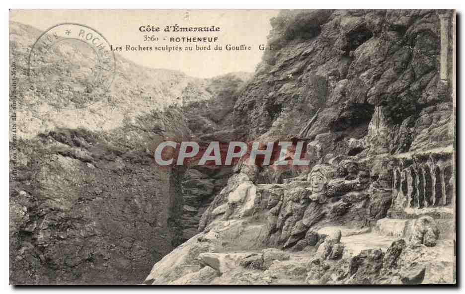 Côte d'Émeraude — Les Rochers sculptés au bord du Gouffre — ROTHENEUF