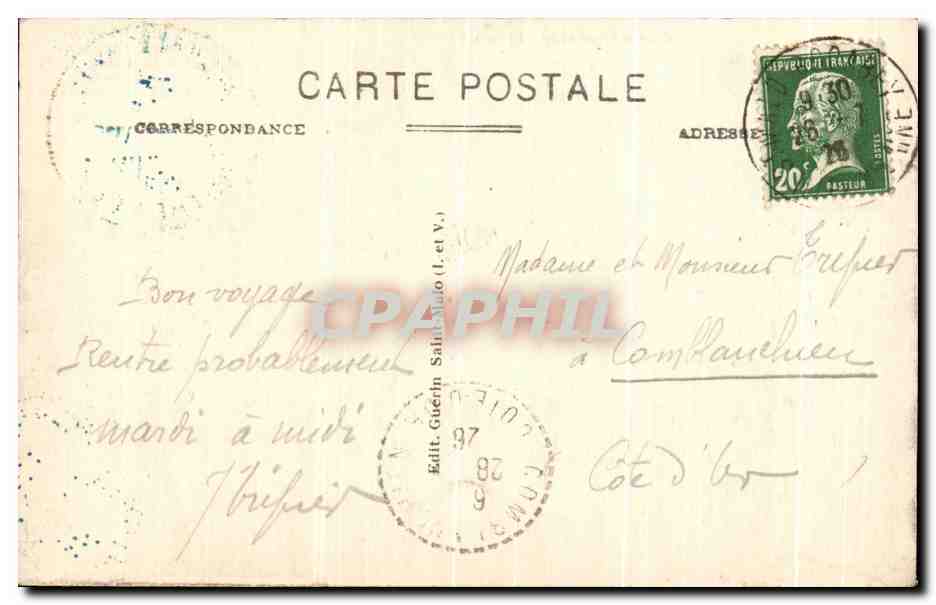 Côte d'Émeraude - Emerald Coast — Les Rochers sculptés — G. F. Rothéneuf, n° 4510 — Reverso