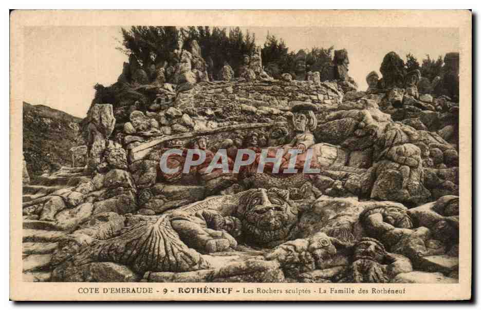Côte d'Émeraude - 9 - Rothéneuf - Les Rochers sculptés - La Famille des Rothéneuf