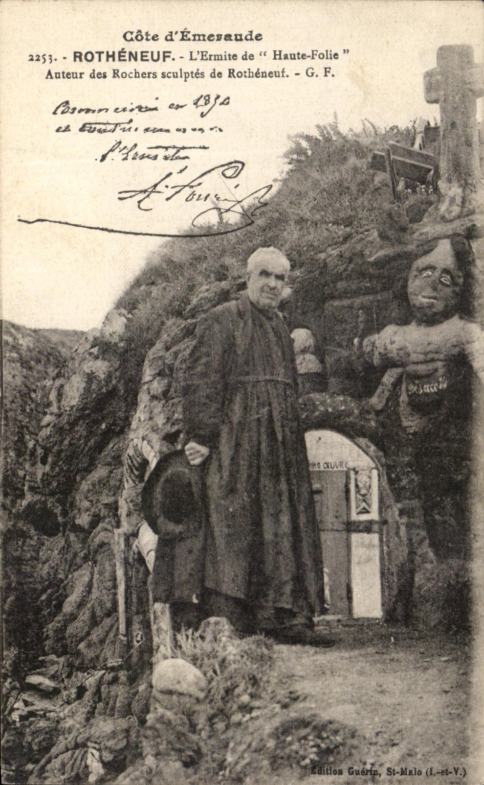 Rothéneuf — L'Ermité de « Haute-Folie » — Édition Guérin, St-Malo (Il-et-V.)