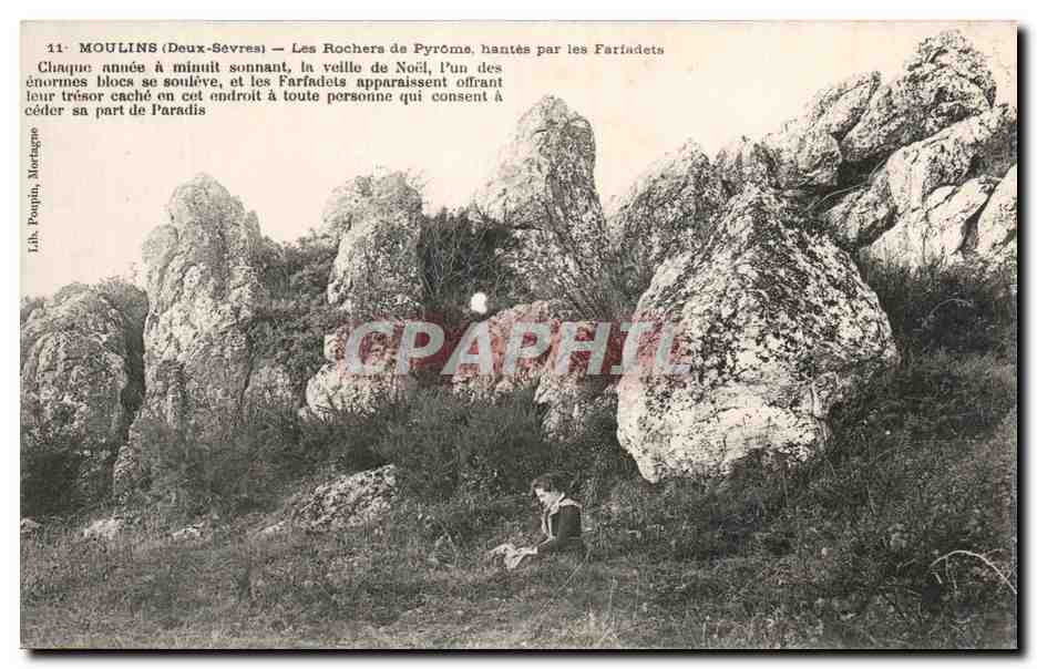 CPA Moulins Les Rochers De Pyrome Hantes Par Les Farfadets