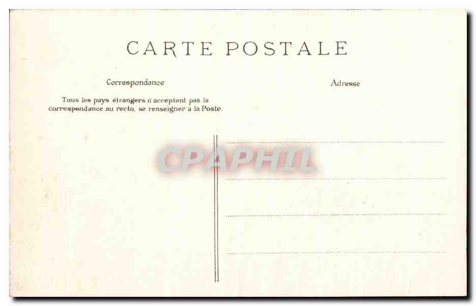 CPA Moulins Les Rochers De Pyrome Hantes Par Les Farfadets — Verso