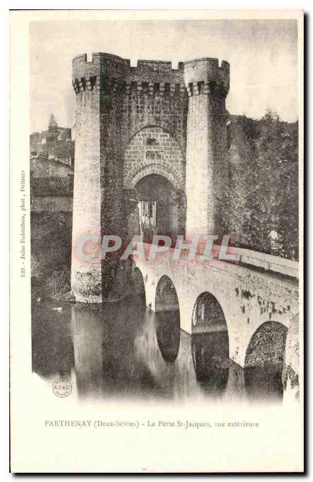 CPA Parthenay La Porte St Jacques Vue Exterieure