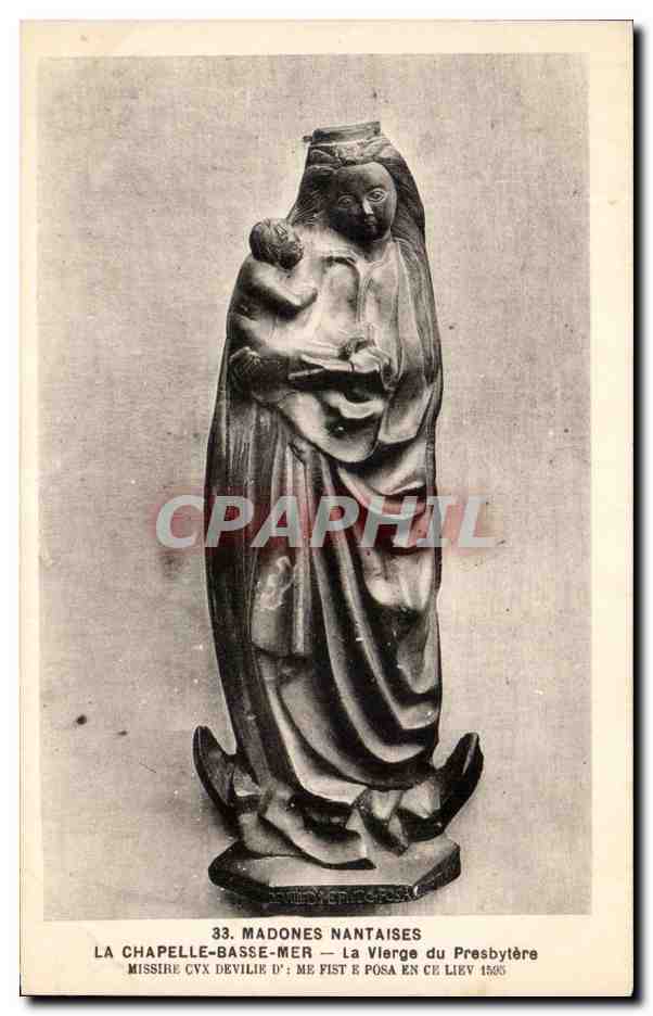 CPA Madones Nantaises La Chapelle Basse Mer La Vierge Du Presbytere