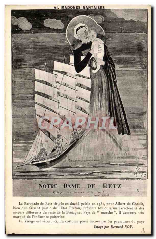 Notre Dame de Retz — 41. Madones Nantaises — F. Chapeau, éditeur Nantes