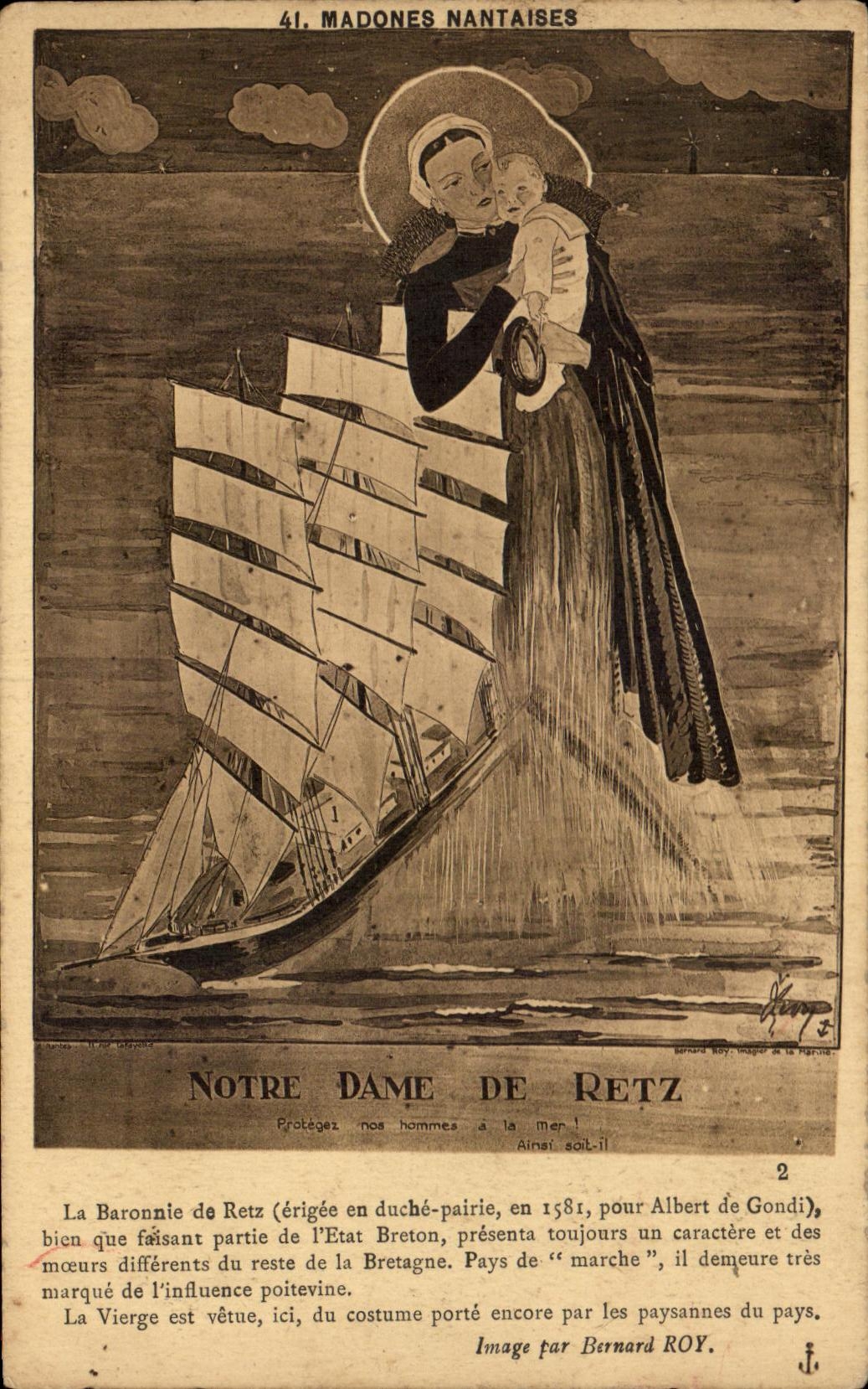CPA Madones Nantaise Notre Dame De Retz