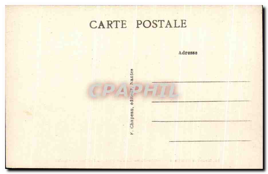 CPA Madones Nantaies Noire Dame De bon Port Au Fronton De l'Eglise — Rückseite