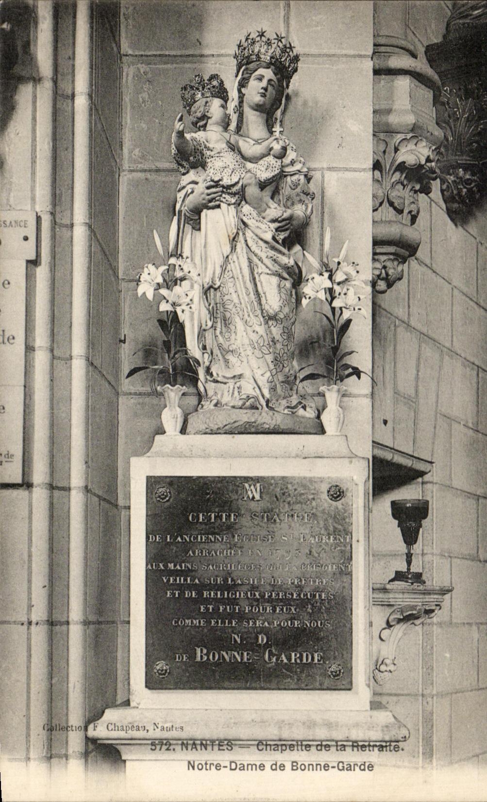 CPA Nantes chapelle De La Retraite Notre Dame De Bonne Garde