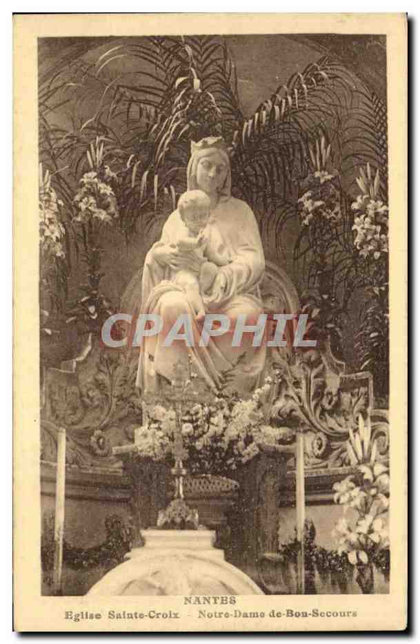 CPA Nantes Eglise Sainte Croix Notre Dame De Bou Secours
