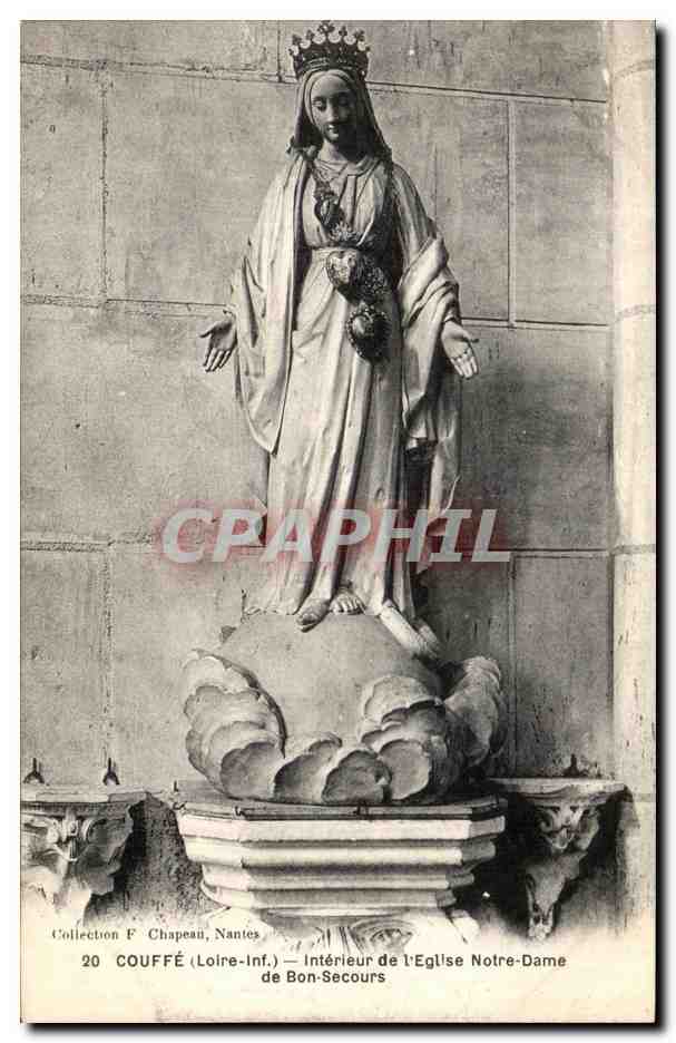 CPA Couffe Interieur de l'Eglise Notre Dame de Bon Secours