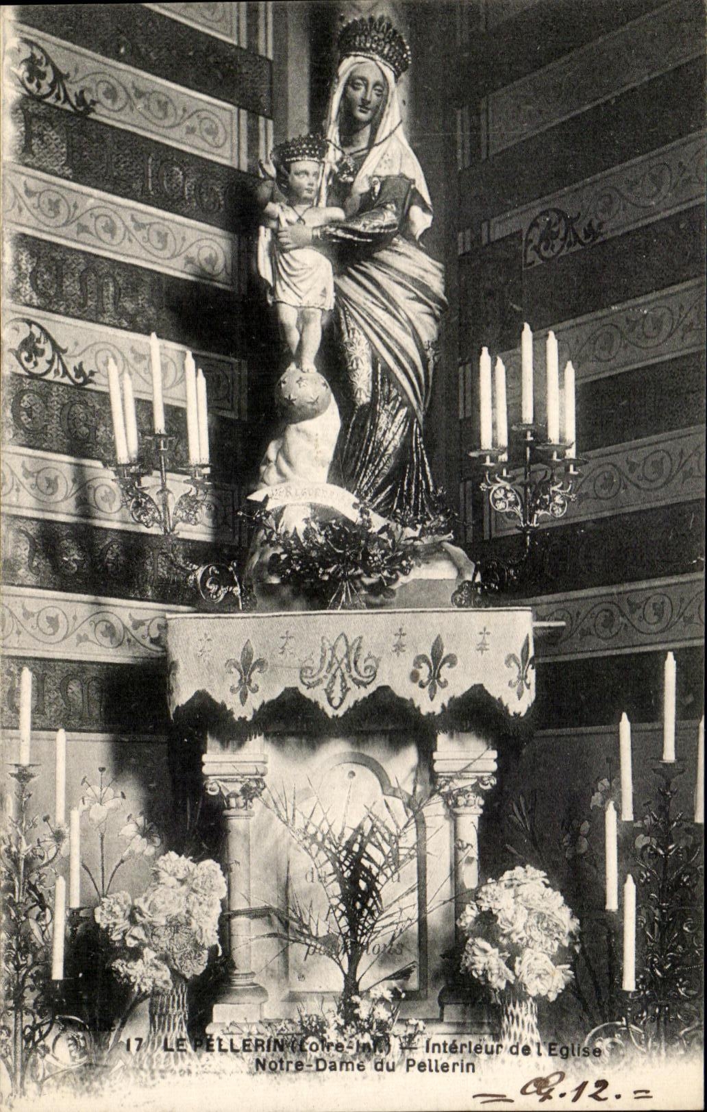 CPA Le Pellerin interrieur de l'Eglise Notre dame du Pellerin 