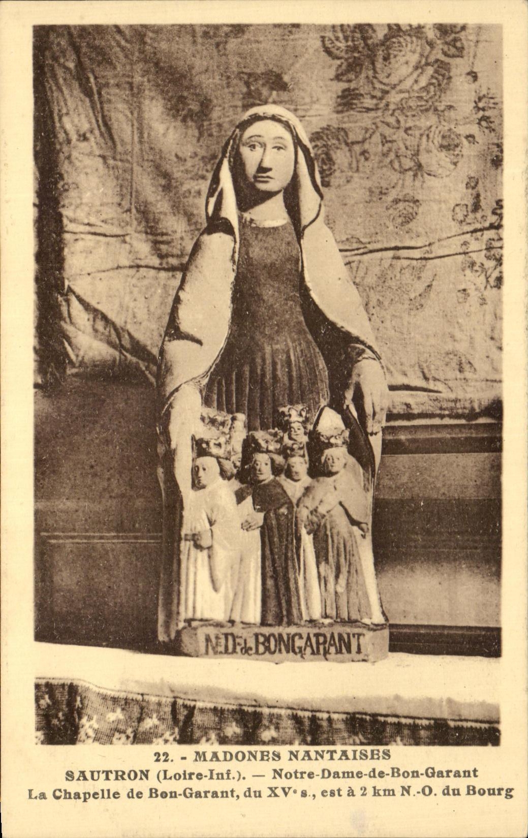 CPA Sautron Notre dame de Bon Garant chapelle de Bon Garant Madones nantaises