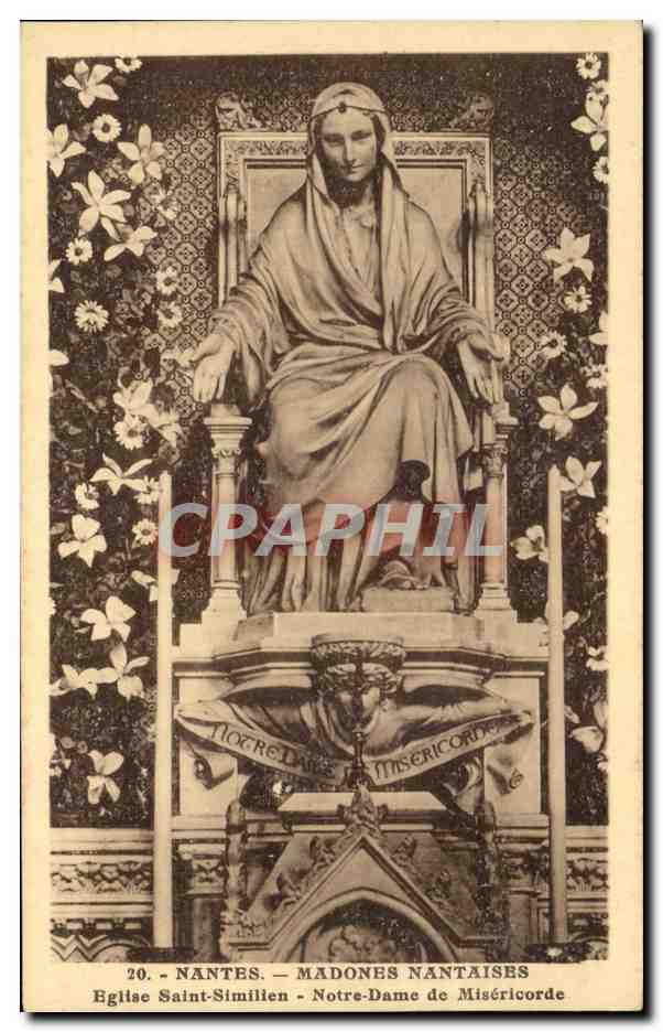 CPA Nantes Madones Nantaises Eglise Saint Similien Notre dame de Misericorde 
