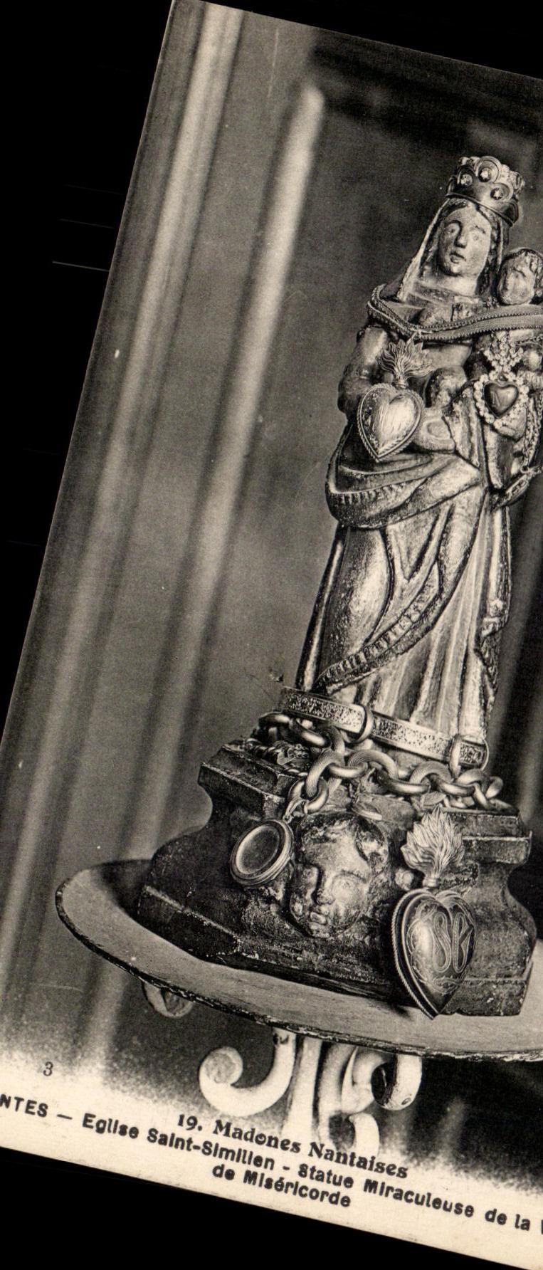 CPA Nantes Eglise Saint Simillen Statue Miraculeuse de la De Misericorde Madones nantaises