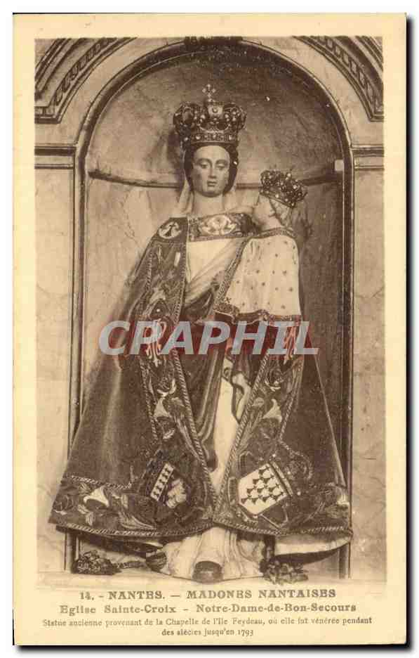 CPA Nantes Madones Nantaises Eglise Sainte croix Notre dame de Bon secours 