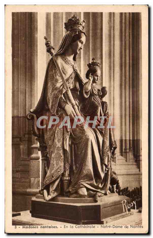 CPA Nantes Madones Nantaises Eglise Sainte croix Notre dame de Nantes 