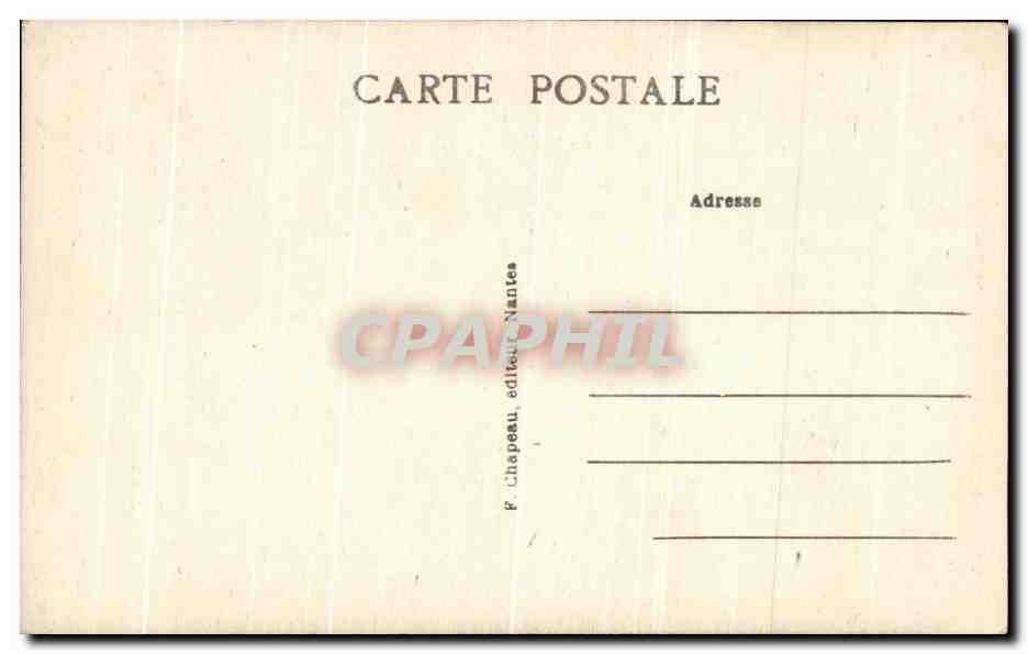 CPA Nantes Eglise Sainte Croix Notre dame de Bon Secours  — Verso