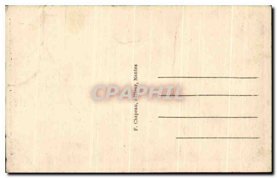 CPA Madones Nantaises Nantes Eglise Sainte Croix Notre dame de Bon Secours — Verso