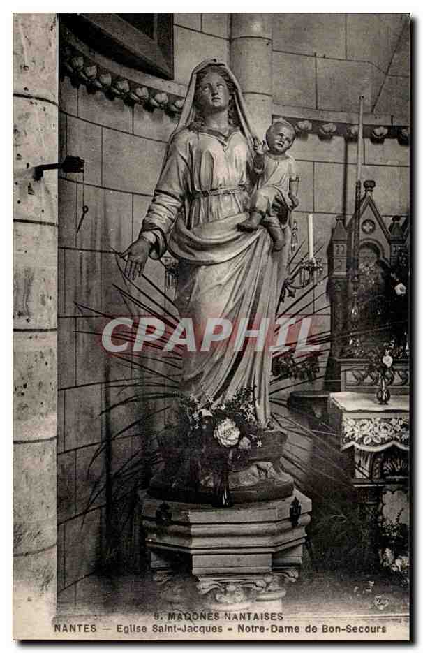 CPA Madones Nantaises Nantes Eglise Saint Jacque Notre dame de Bon secours 