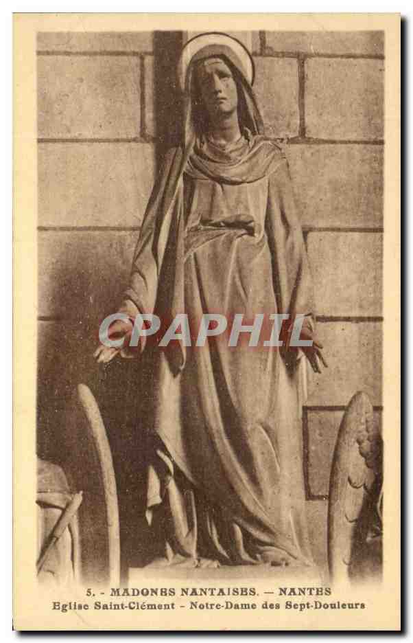 CPA Madones Nantaises Nantes Eglise Saint Clement Notre dame des Sept Douleurs 