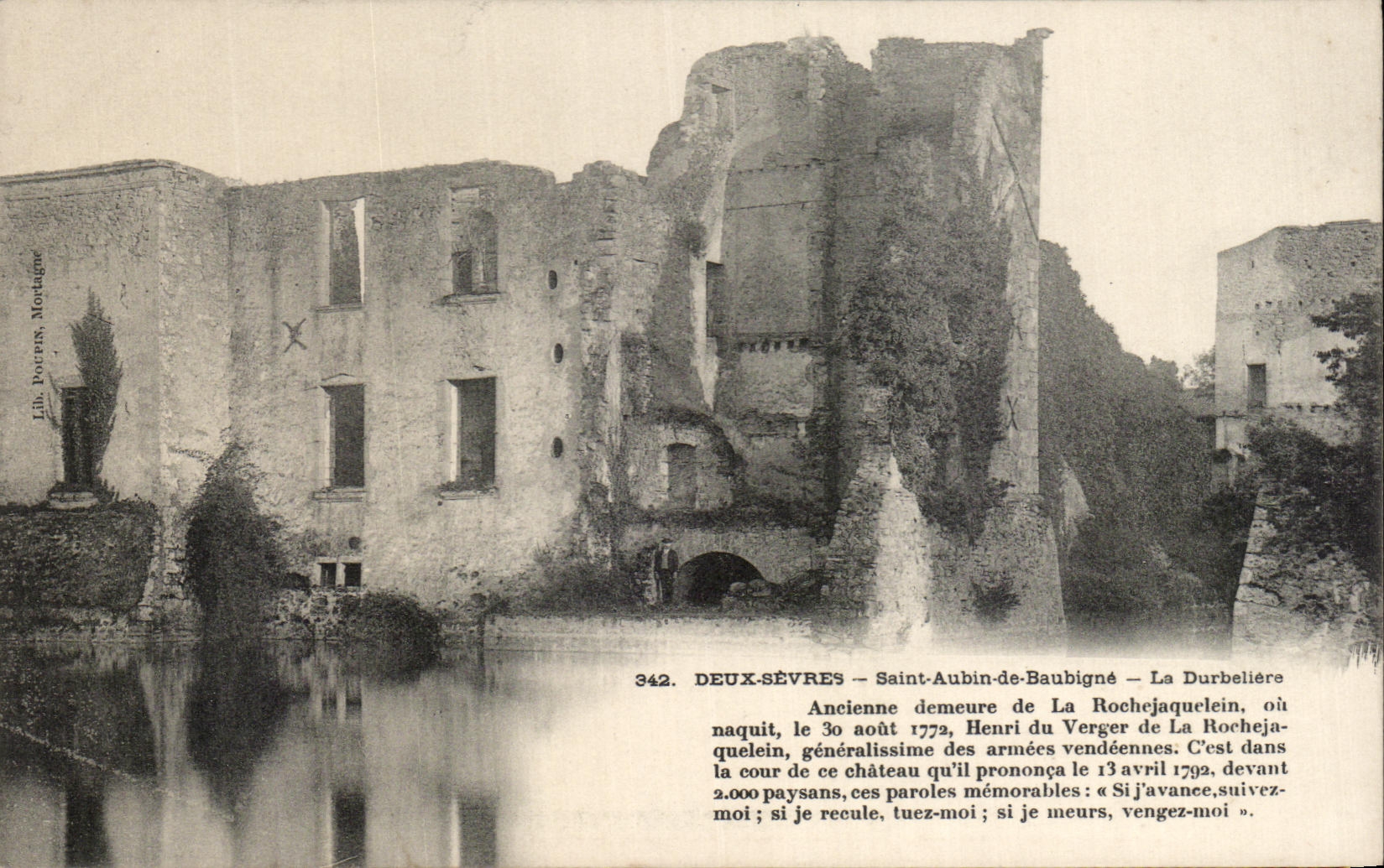 Deux-Sèvres — Saint-Aubin-de-Baubigné — La Durbellière — Ruines du château de La Rochejaquelein
