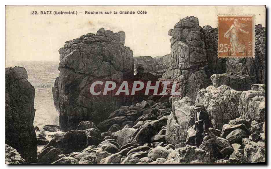 CPA Batz Rochers sur la Grande Cote