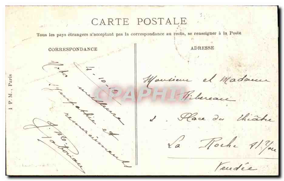 CPA Mauze Villa du Moulin a drap — Rückseite