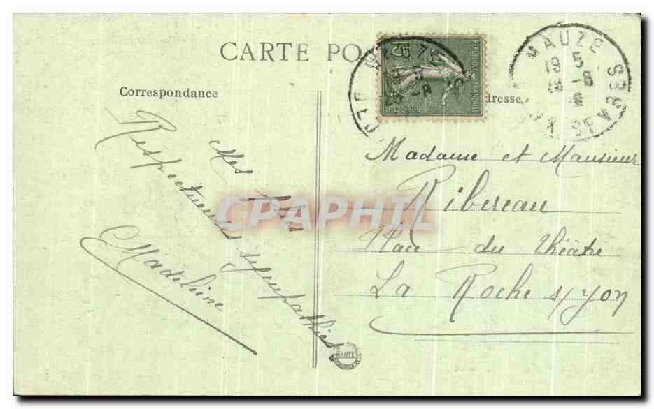 CPA Mauze Les bords du Mignon — Rückseite