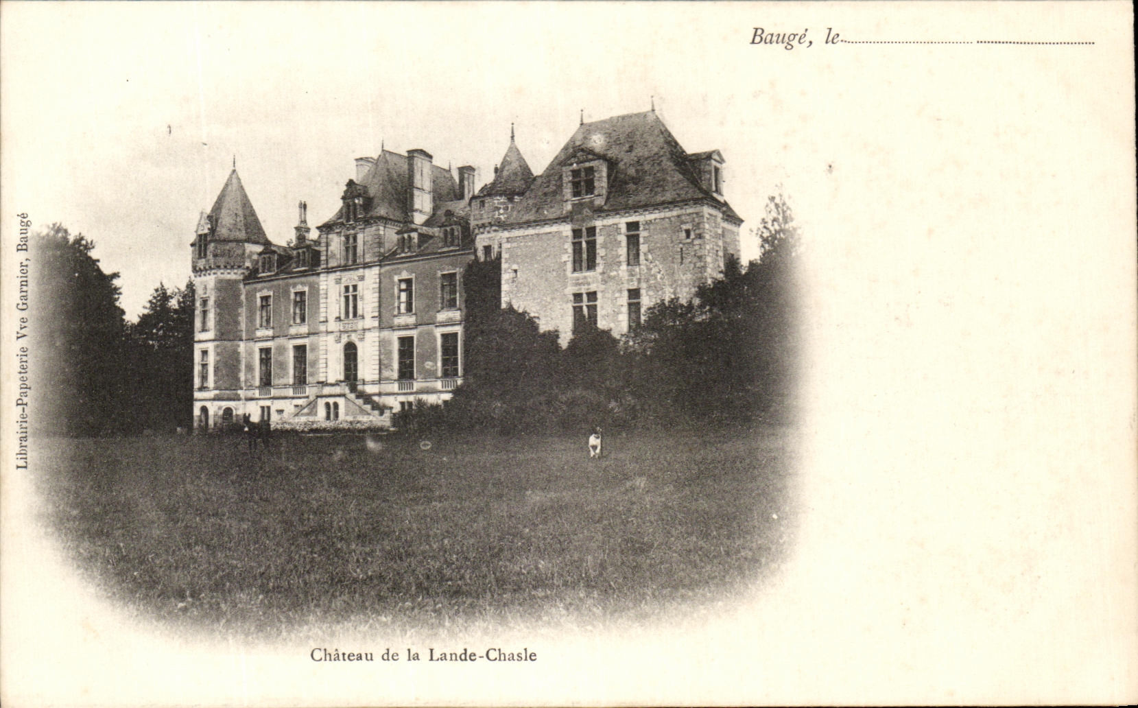 CPA Bauge Chateau de la lande Chasle