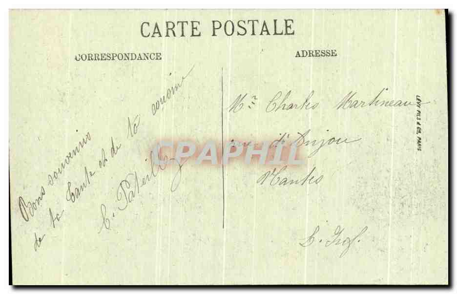 CPA Pornichet La Plage et l'Hotel de la Plage — Rückseite