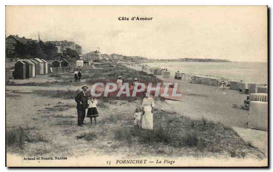 CPA Cote d'Amour Pornichet La Plage