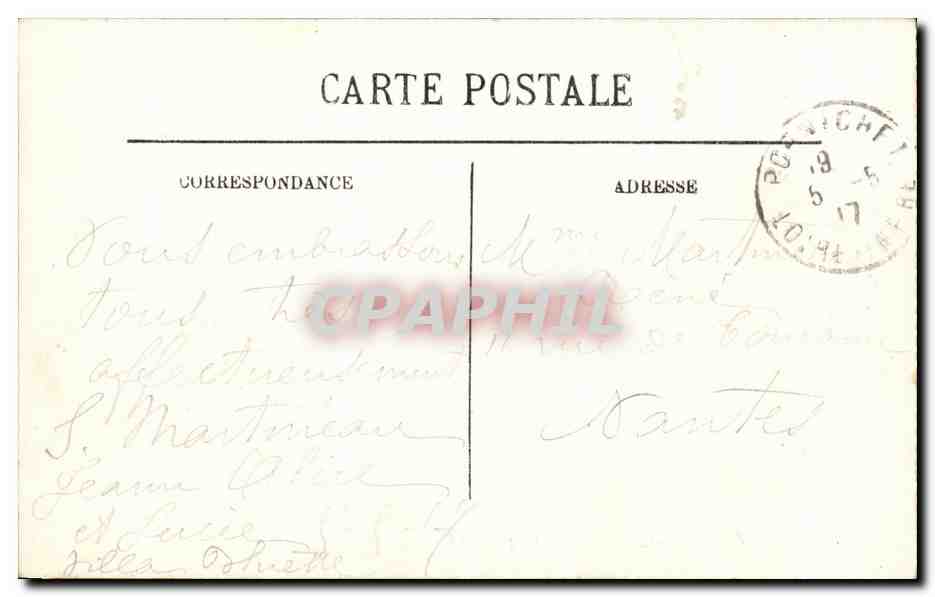 CPA Pornichet Ste marguerite la Plage — Rückseite