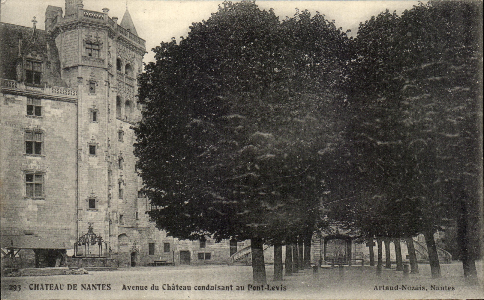 CPA Chateau De Nantes Avenue du Chateau Conduisant au pont Levis
