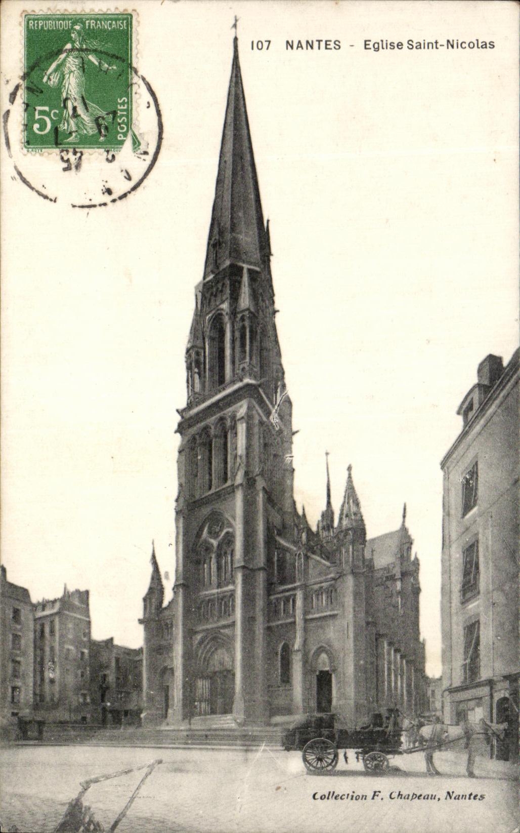 CPA Nantes Eglise ST Nicolas