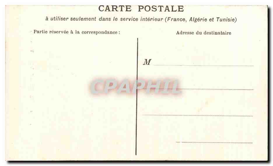 CPA Costumes de Savoie Folklore Tarentaise — Verso