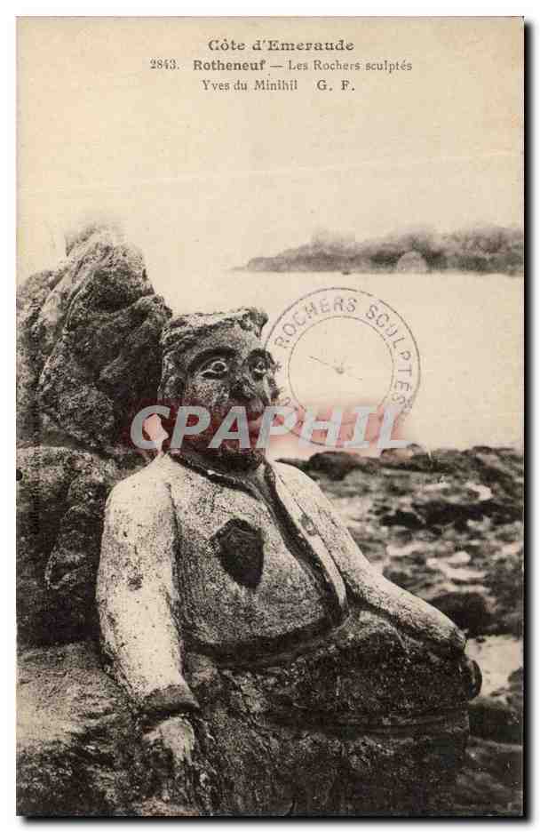 Côte d'Emeraude — Rotheneuf — Les Rochers sculptés — Yves du Minhil — G. F.