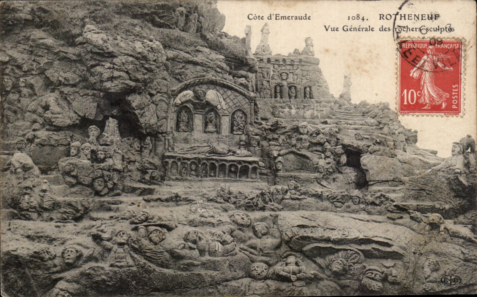 Côte d'Emeraude — Vue Générale des Rochers Sculptés — ROTHENEUP 1084