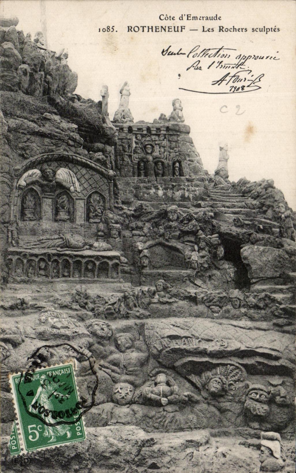 Côte d'Emeraude — ROTHENEUF — Les Rochers sculptés — Éditeur : C. R. (n° 1085)