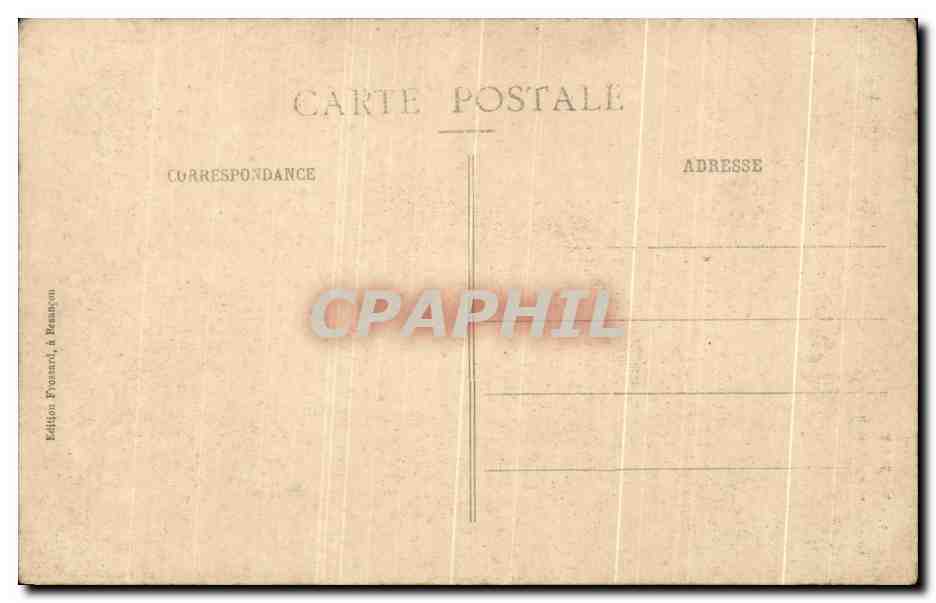 CPA Belfort Le Lion et le Chateau — Verso