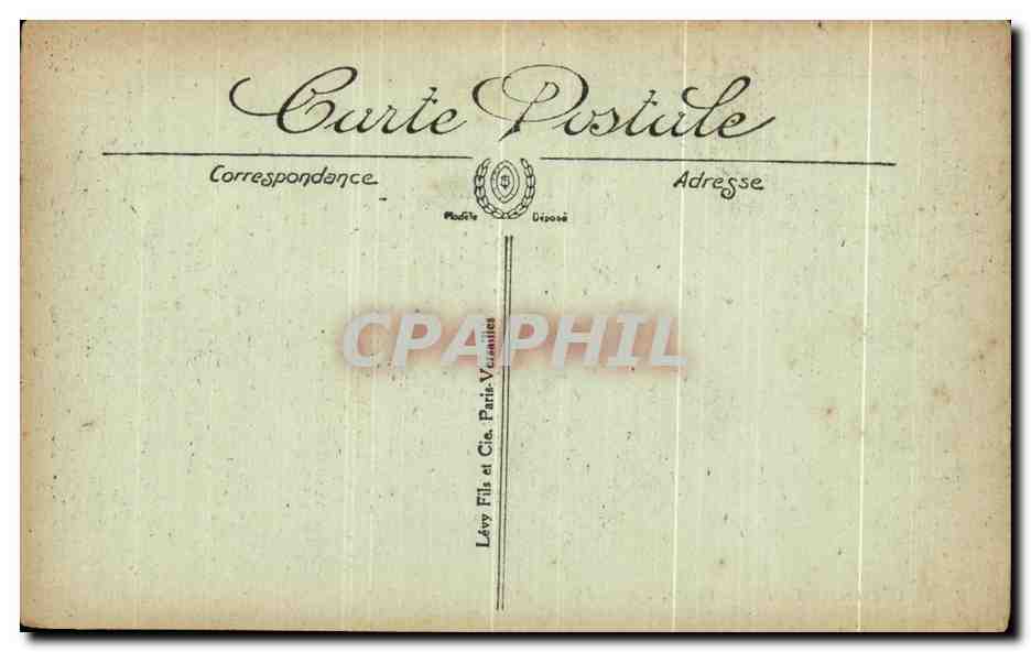 CPA Auxerre Place des Fontaines Liebig — Verso